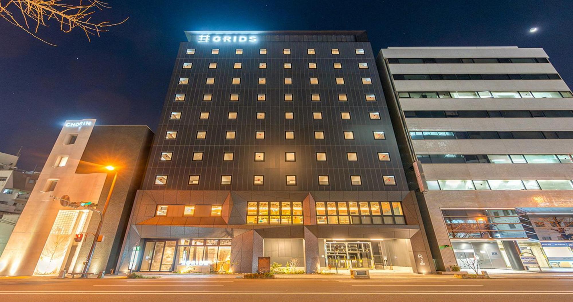 Grids Premium Hotel Kumamoto Bagian luar foto
